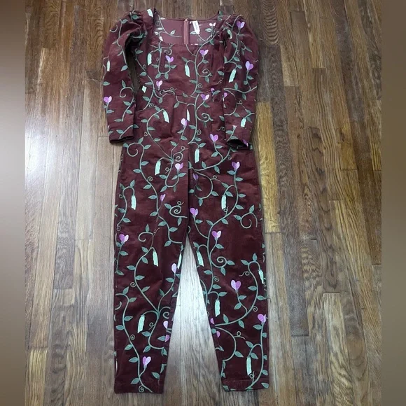 Samantha Pleet Red Floral Jumpsuit